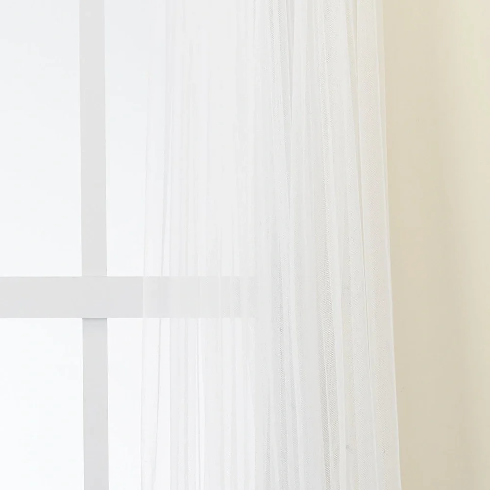 IKEA Lill Lace Curtains 4 pair white